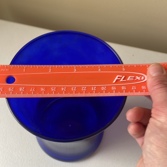 Blue Glass Vase - Picture 3 of 3